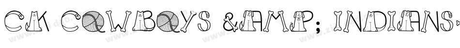 CK Cowboys & Indians字体转换